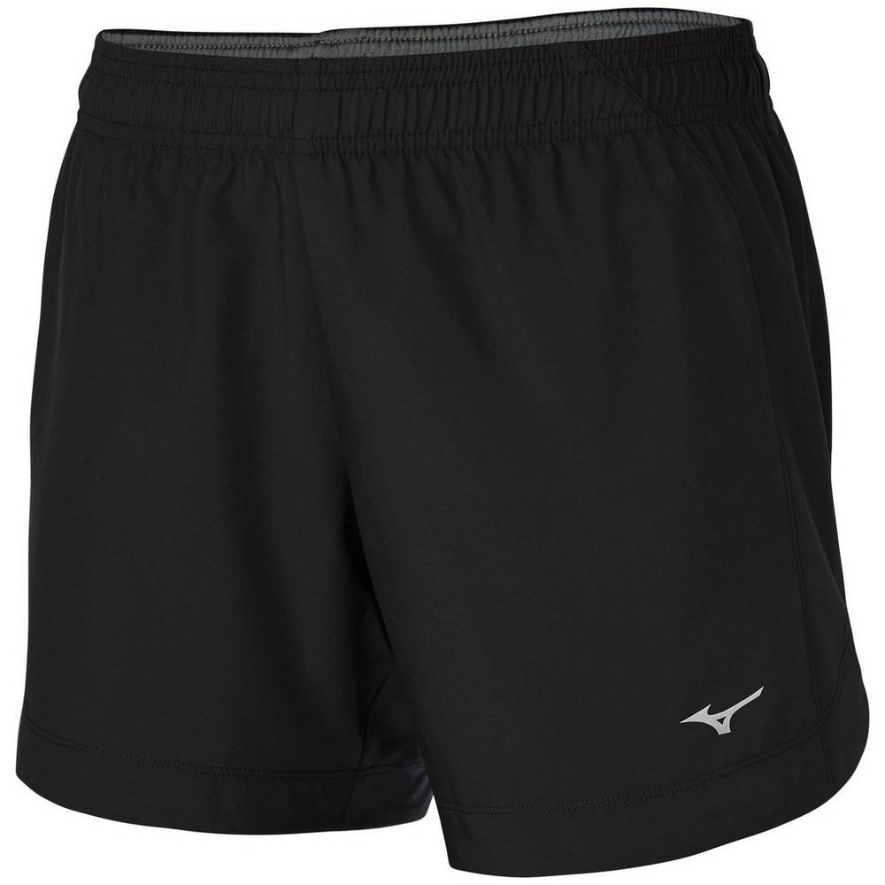 Damske Šortky Mizuno CORE SQUARE 5.5" Bezecke Čierne Vypredaj EIUL89014